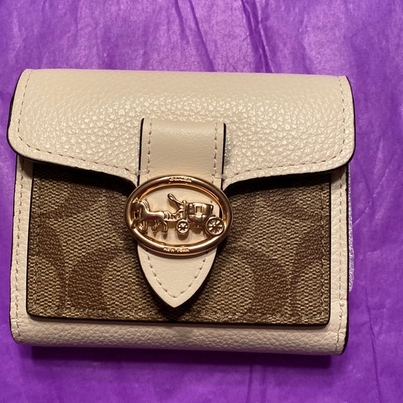 Coach Handbags - New with Tags Georgie small wallet in Signature Canvas NWT